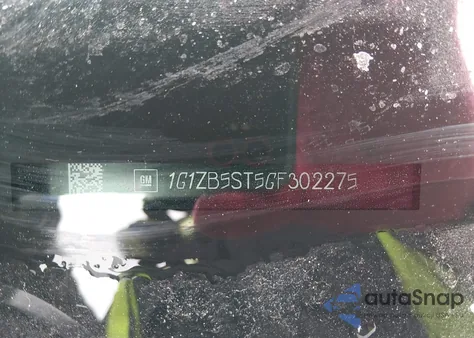 2016 Chevrolet Malibu Ls из США, поврежденный, VIN 1G1ZB5ST5GF302275